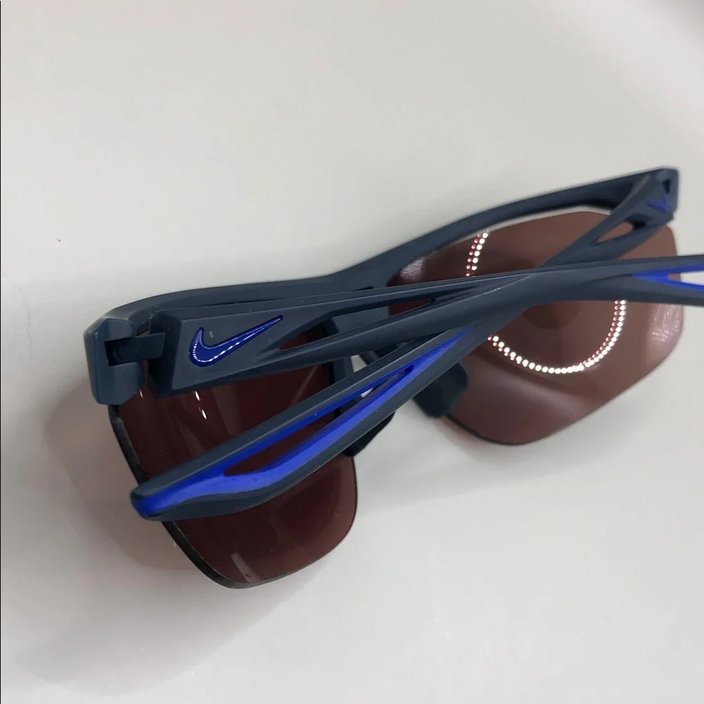 Nike TAILWIND E EV0946 404 Black/Blue Brown Lens Sunglasses Italy Sports Cycling